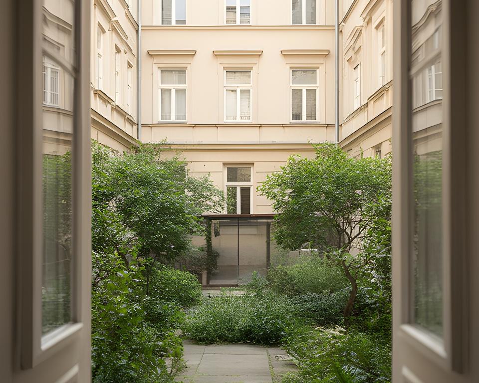 Gepflegter Wiener Altbau mit ruhigem Innenhof und hellem Tageslicht in der Landstraße